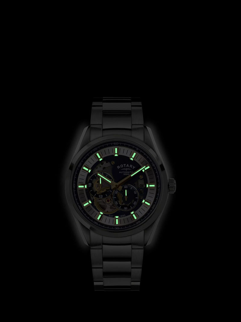 Rotary Seamatic Eclipse automatic watch blue dial, imported from the UK