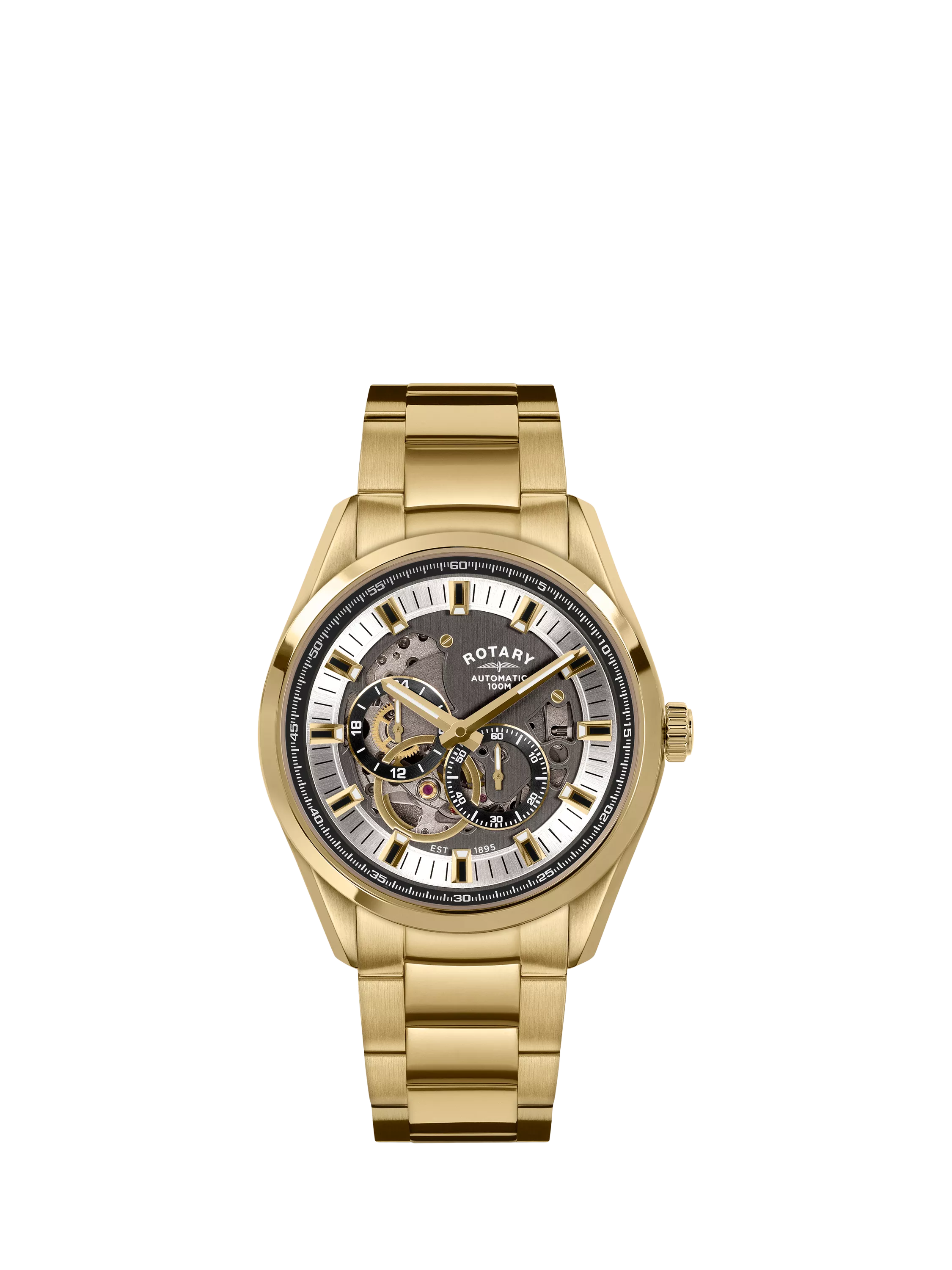 Rotary Seamatic Eclipse men's watch with gold PVD case, UK version