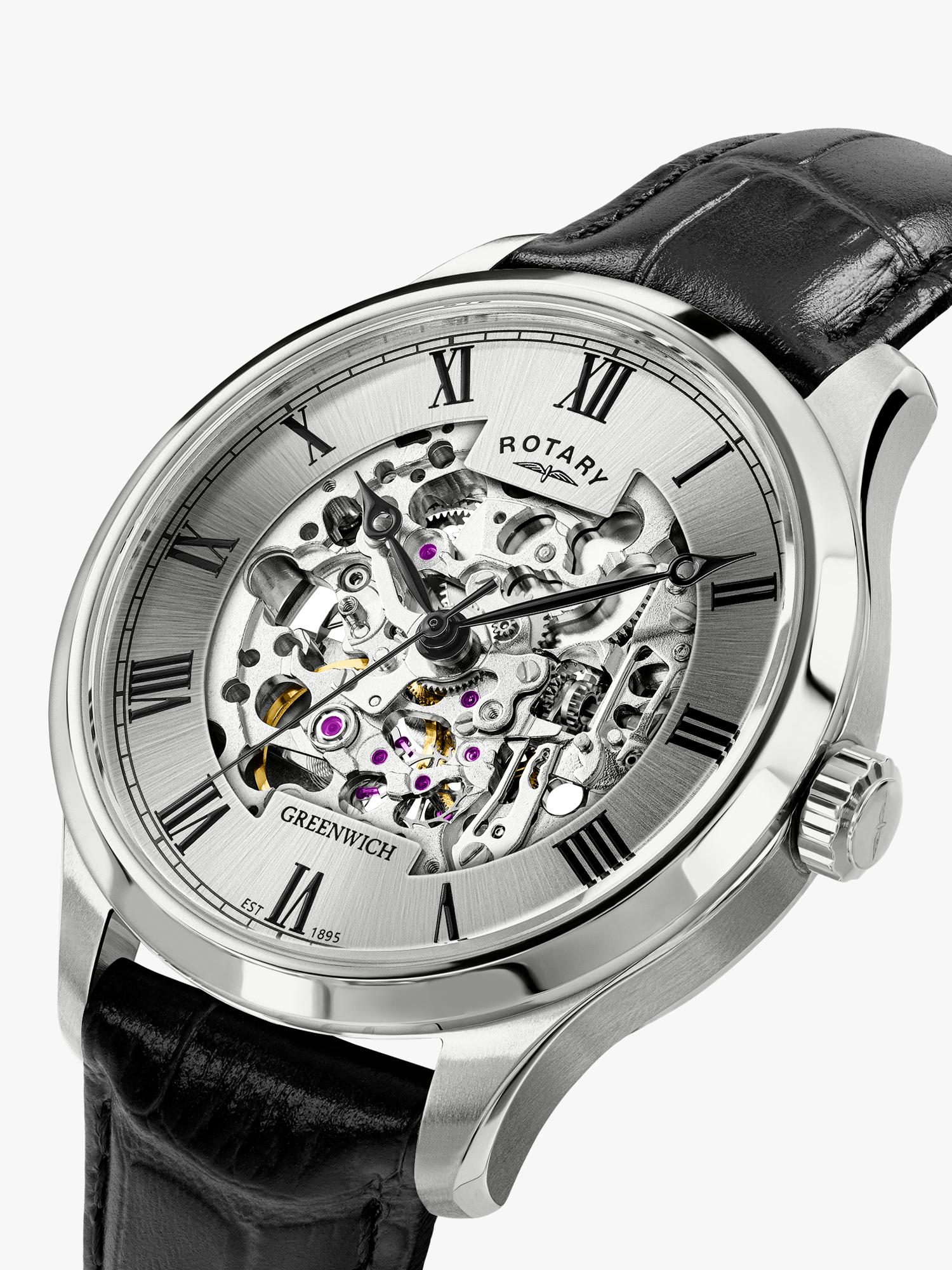 Rotary Greenwich automatic skeleton watch, imported from the UK
