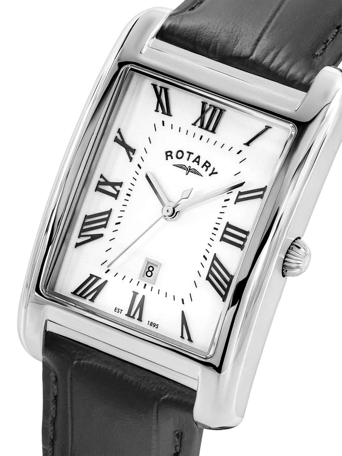 Rotary Heritage Astoria men's leather strap watch, UK version