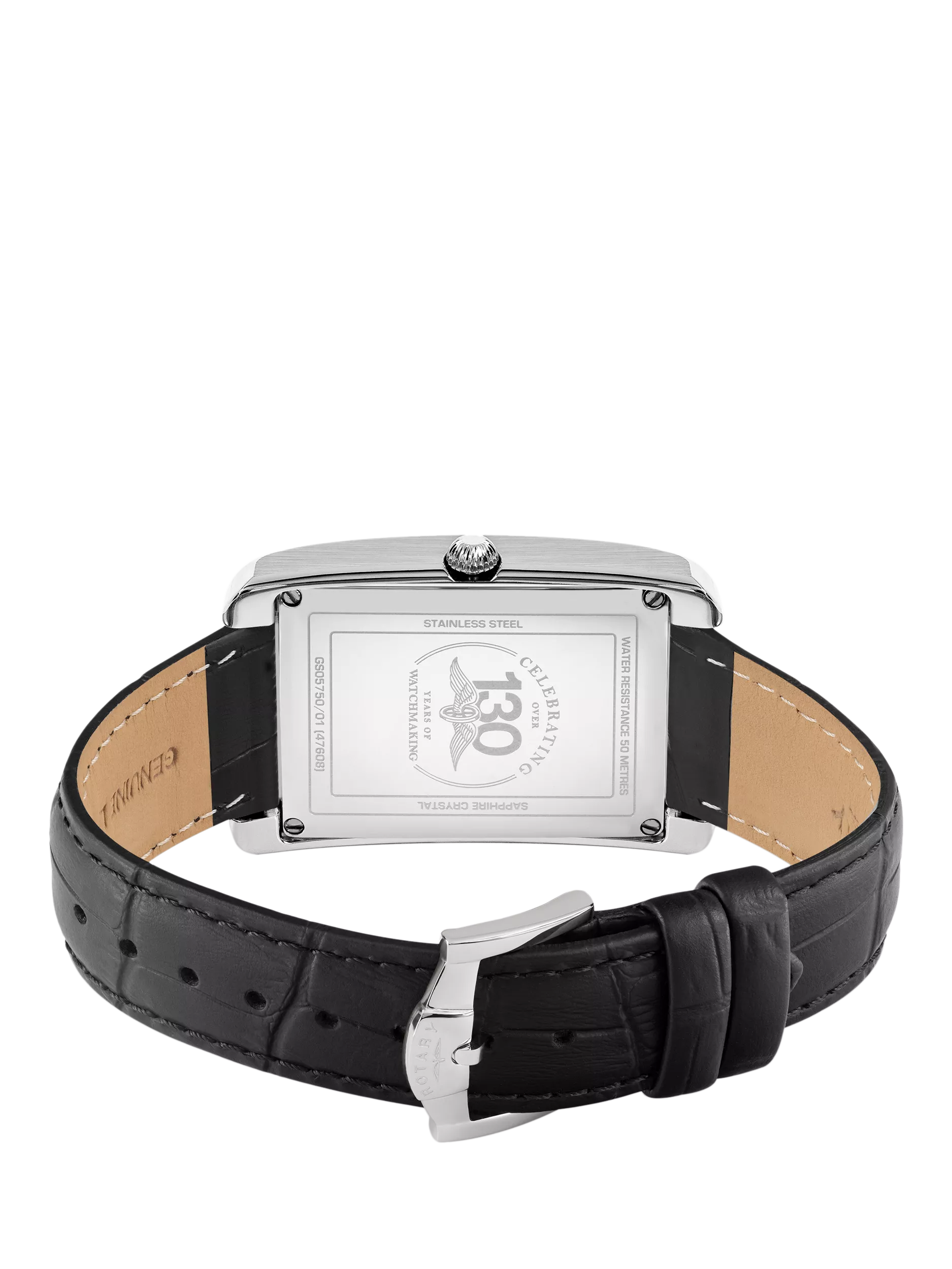 Rotary Heritage Astoria men's leather strap watch, UK version