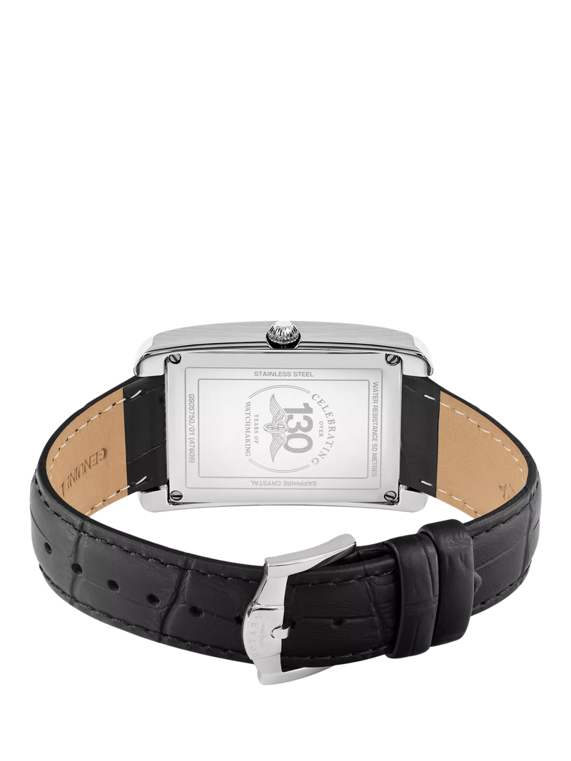 Rotary Heritage Astoria men's leather strap watch, UK version