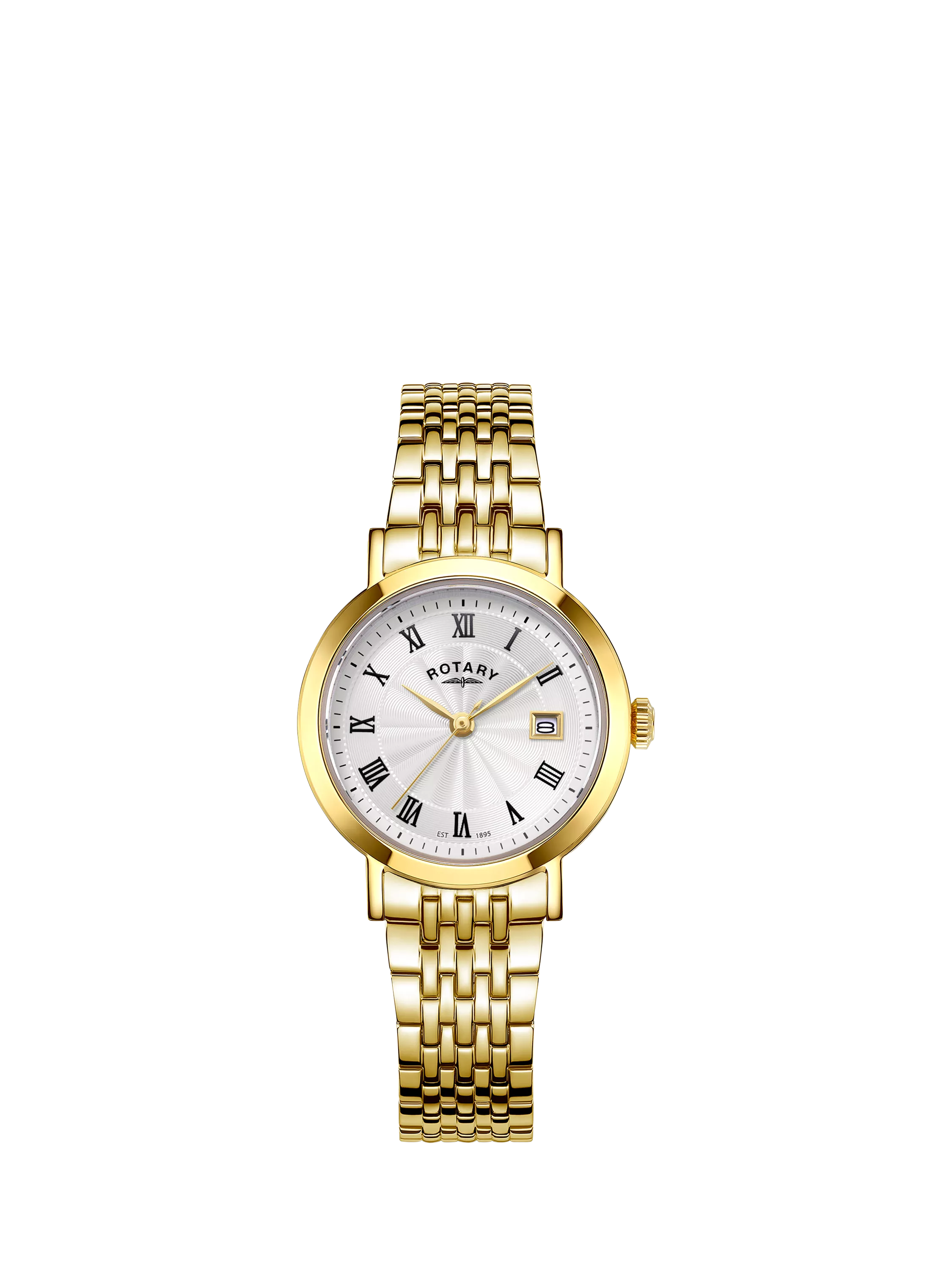 Rotary women's watch gold PVD Roman numerals 27mm, UK version