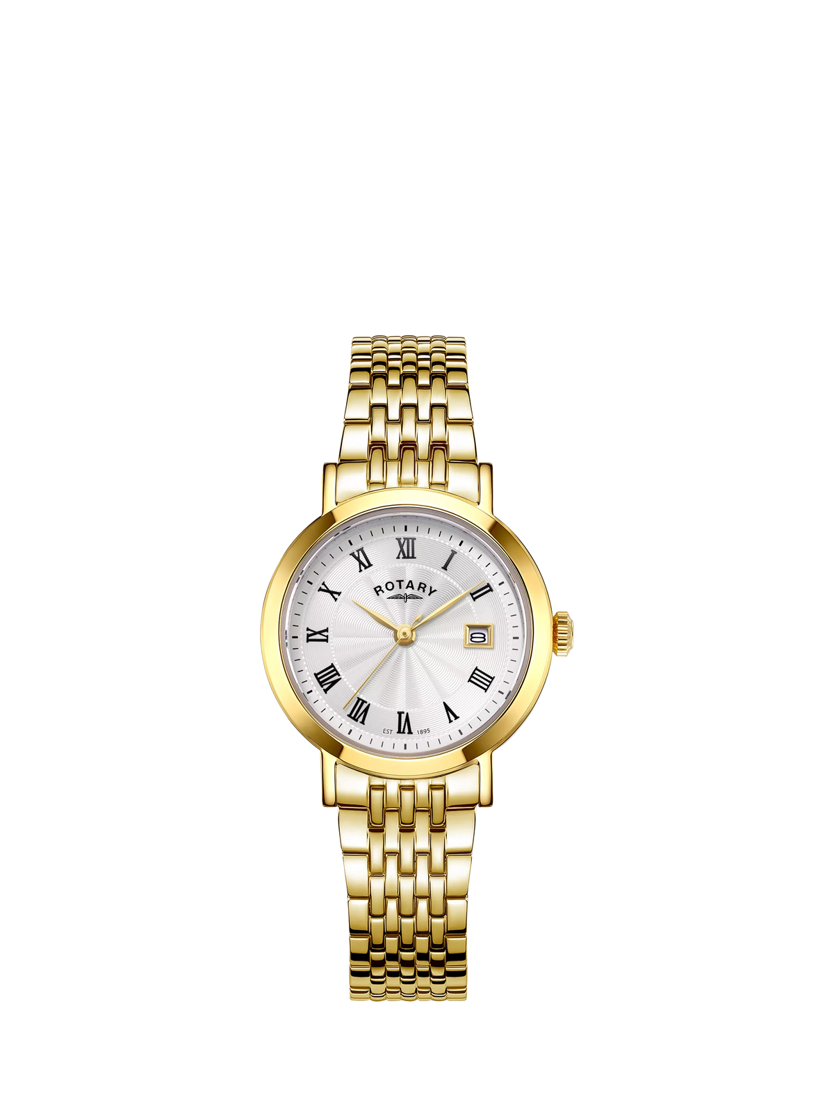 Rotary women's watch gold PVD Roman numerals 27mm, UK version