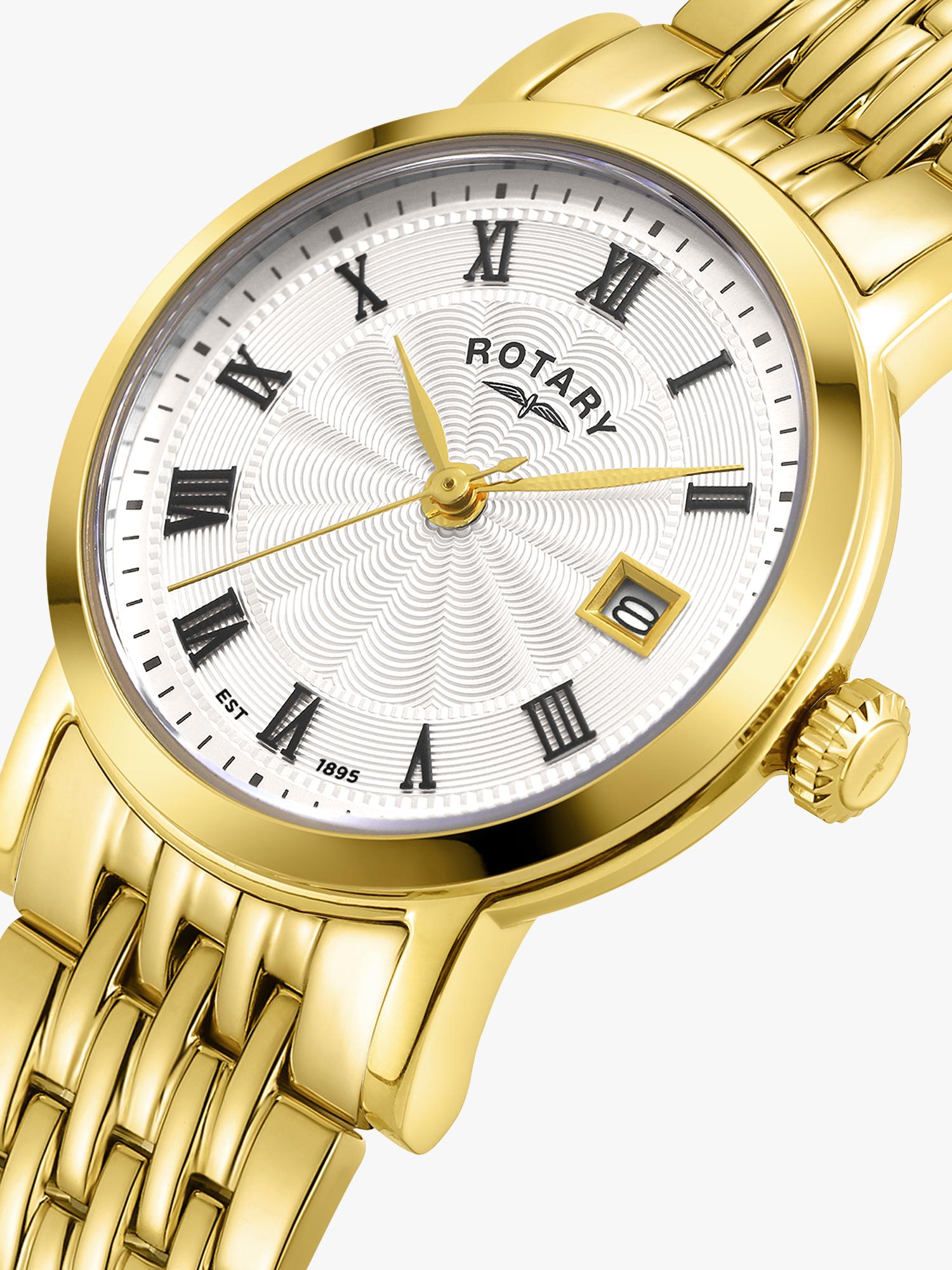 Rotary women's watch gold PVD Roman numerals 27mm, UK version