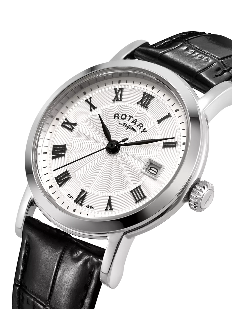 Rotary Heritage women's leather strap watch 27mm (British brand)