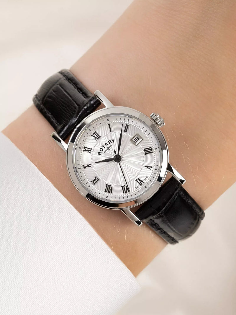 Rotary Heritage women's leather strap watch 27mm (British brand)