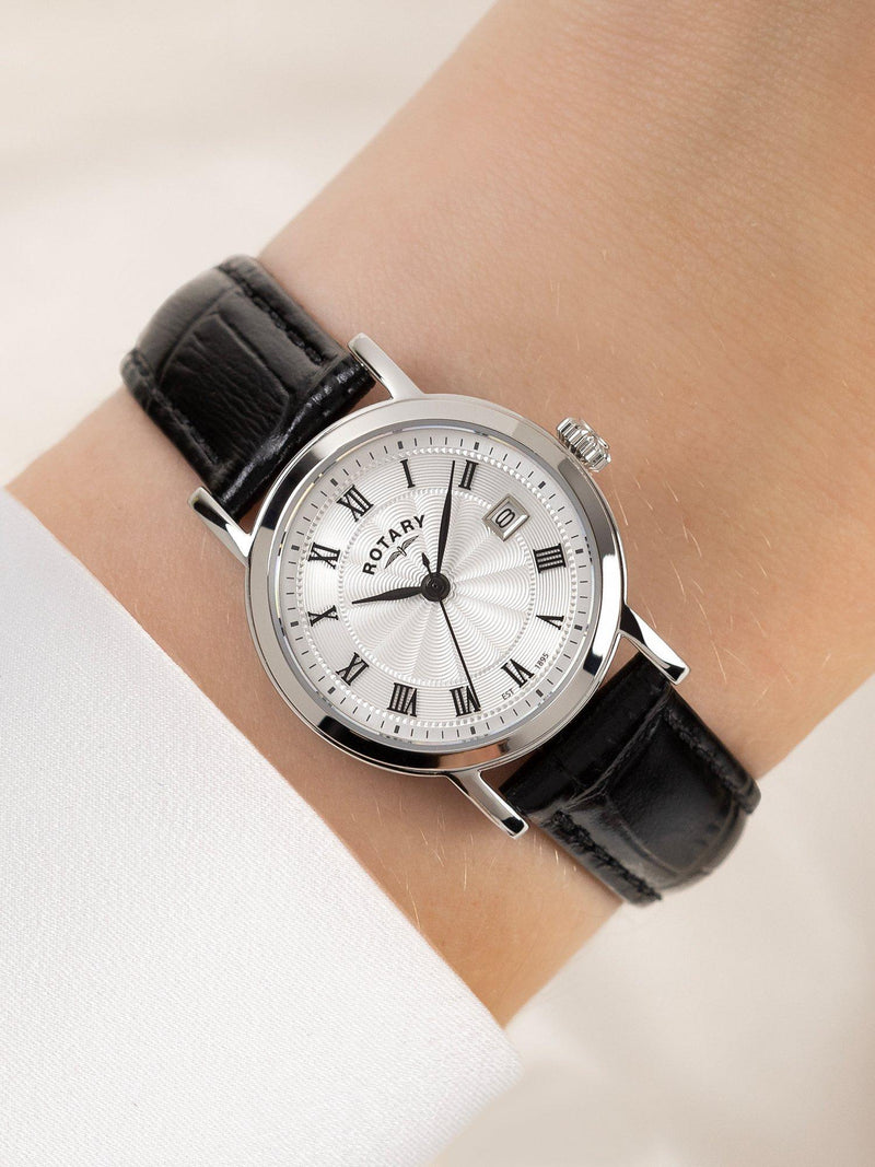 Rotary Heritage women's leather strap watch 27mm (British brand)