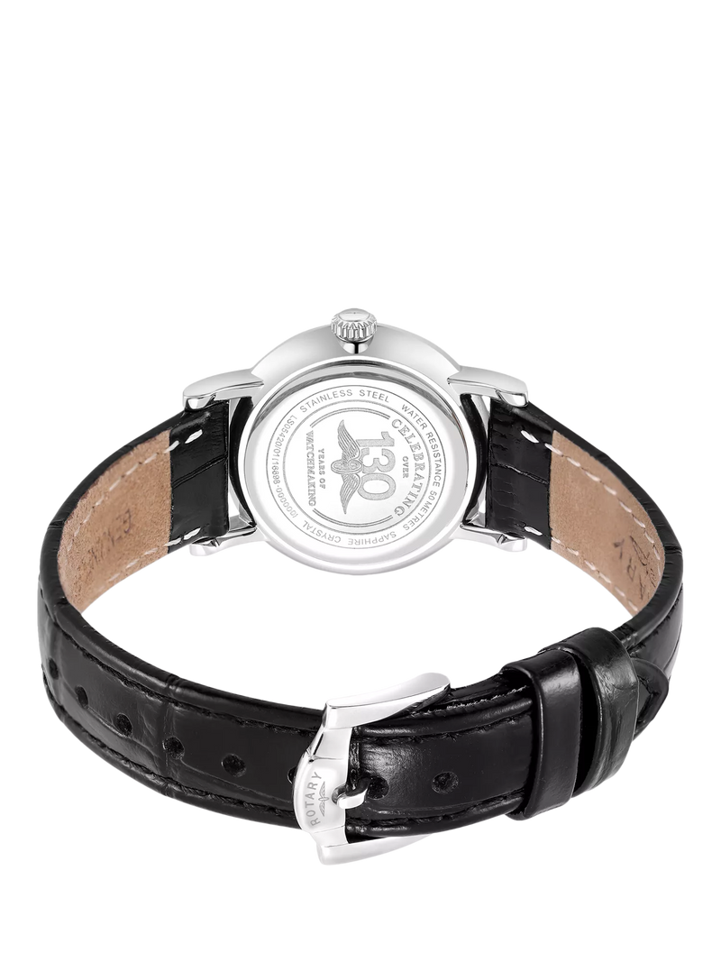 Rotary Heritage women's leather strap watch 27mm (British brand)