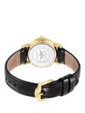 Rotary Heritage women's watch gold PVD case black strap (British brand)