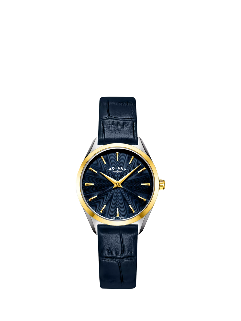 Rotary Ultra Slim women's watch blue dial 27mm (British brand)
