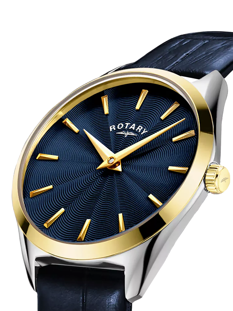 Rotary Ultra Slim women's watch blue dial 27mm (British brand)