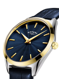 Rotary Ultra Slim women's watch blue dial 27mm (British brand)