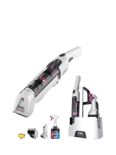 John Lewis Shark StainForce HX100UKT Cordless Stain-Destroying Spot Cleaner, White- Buy online at McGrocer