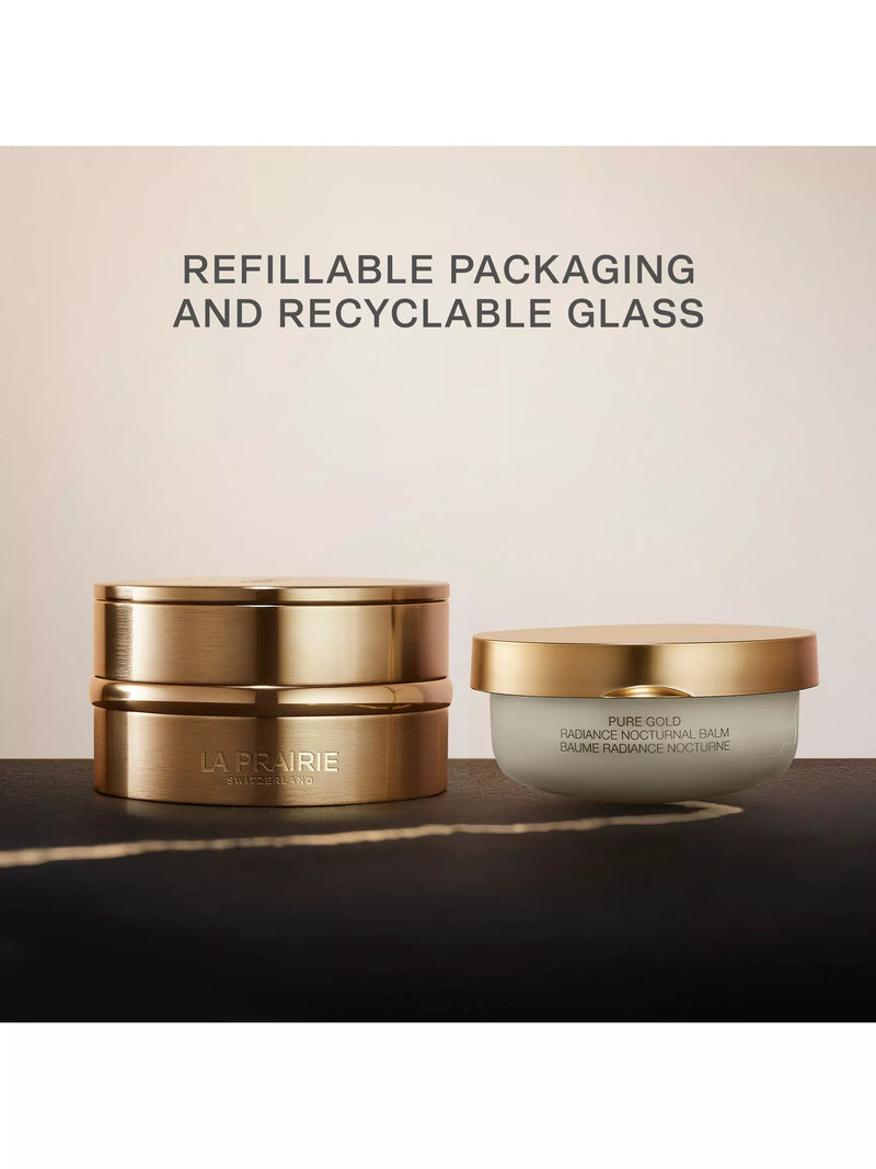La Prairie Pure Gold Radiance Night Balm Refill 60ml, imported from the UK