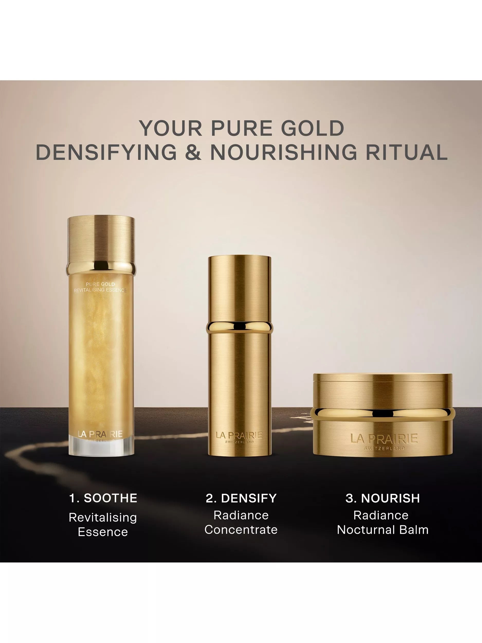 La Prairie Pure Gold Radiance Night Balm Refill 60ml, imported from the UK