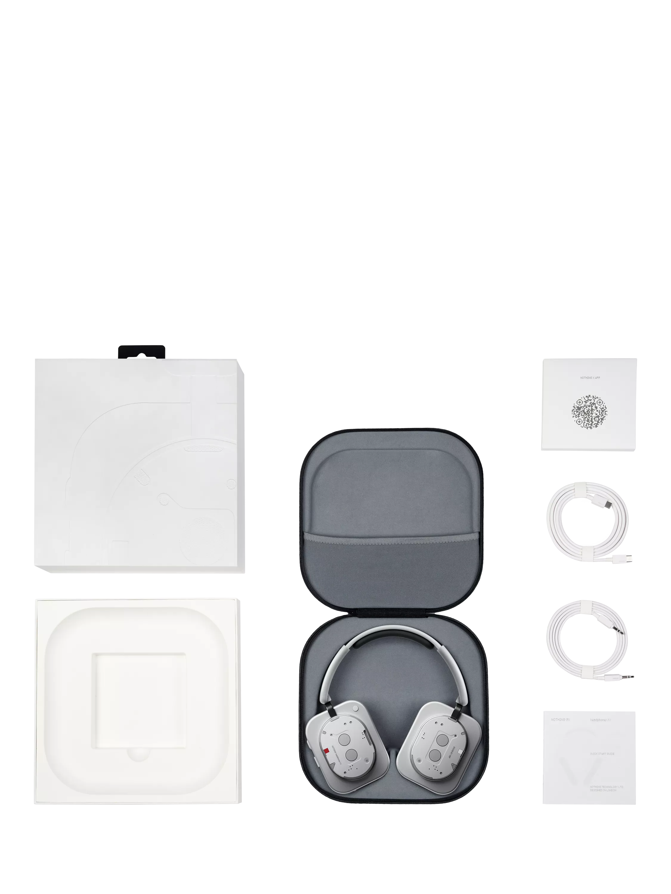 Nothing wireless over-ear noise cancelling headphones, imported from the UK