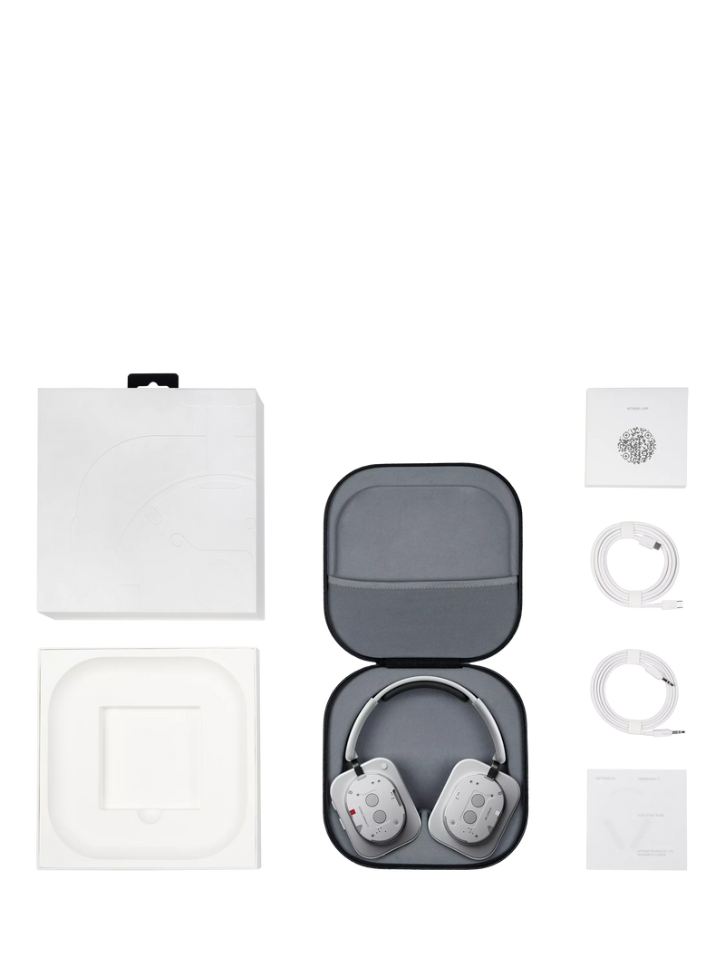 Nothing wireless over-ear noise cancelling headphones, imported from the UK