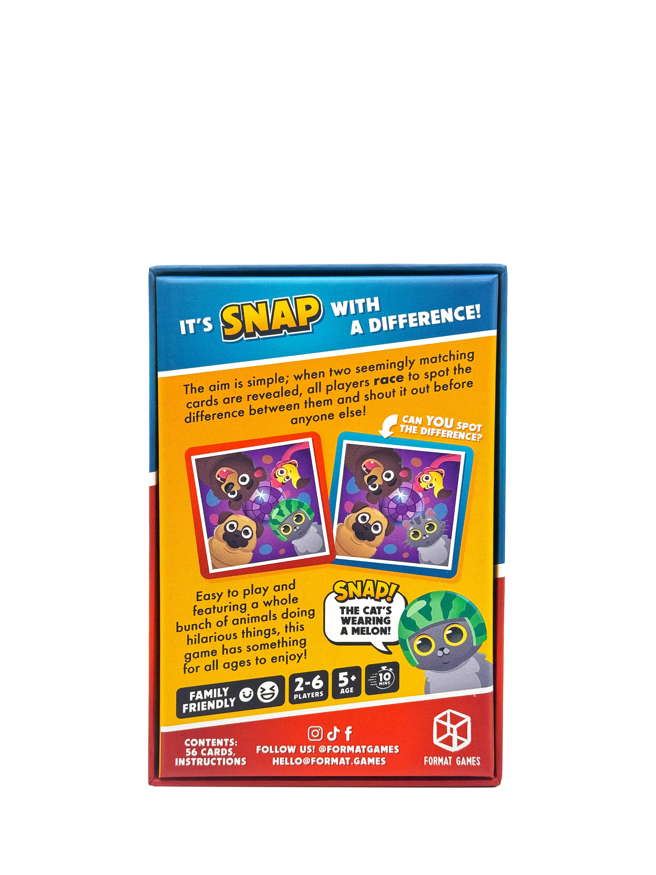 Format Games Snap The Difference party game - British product