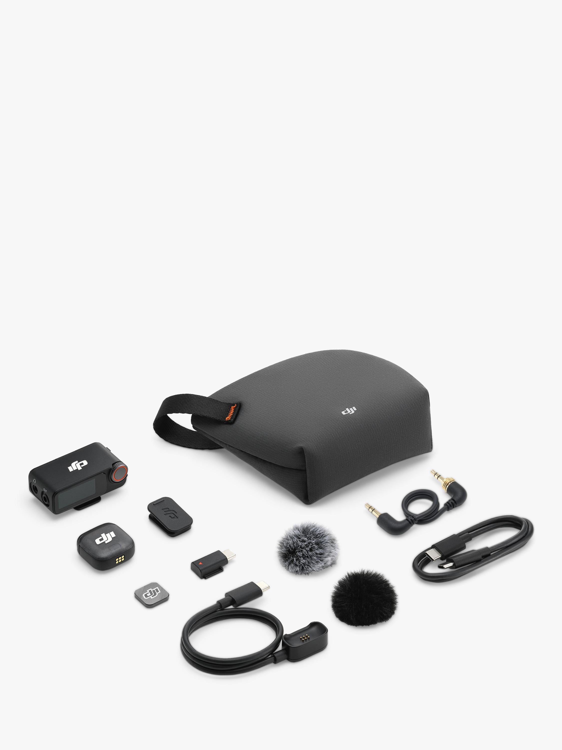 DJI wireless microphone transmitter receiver set, UK version