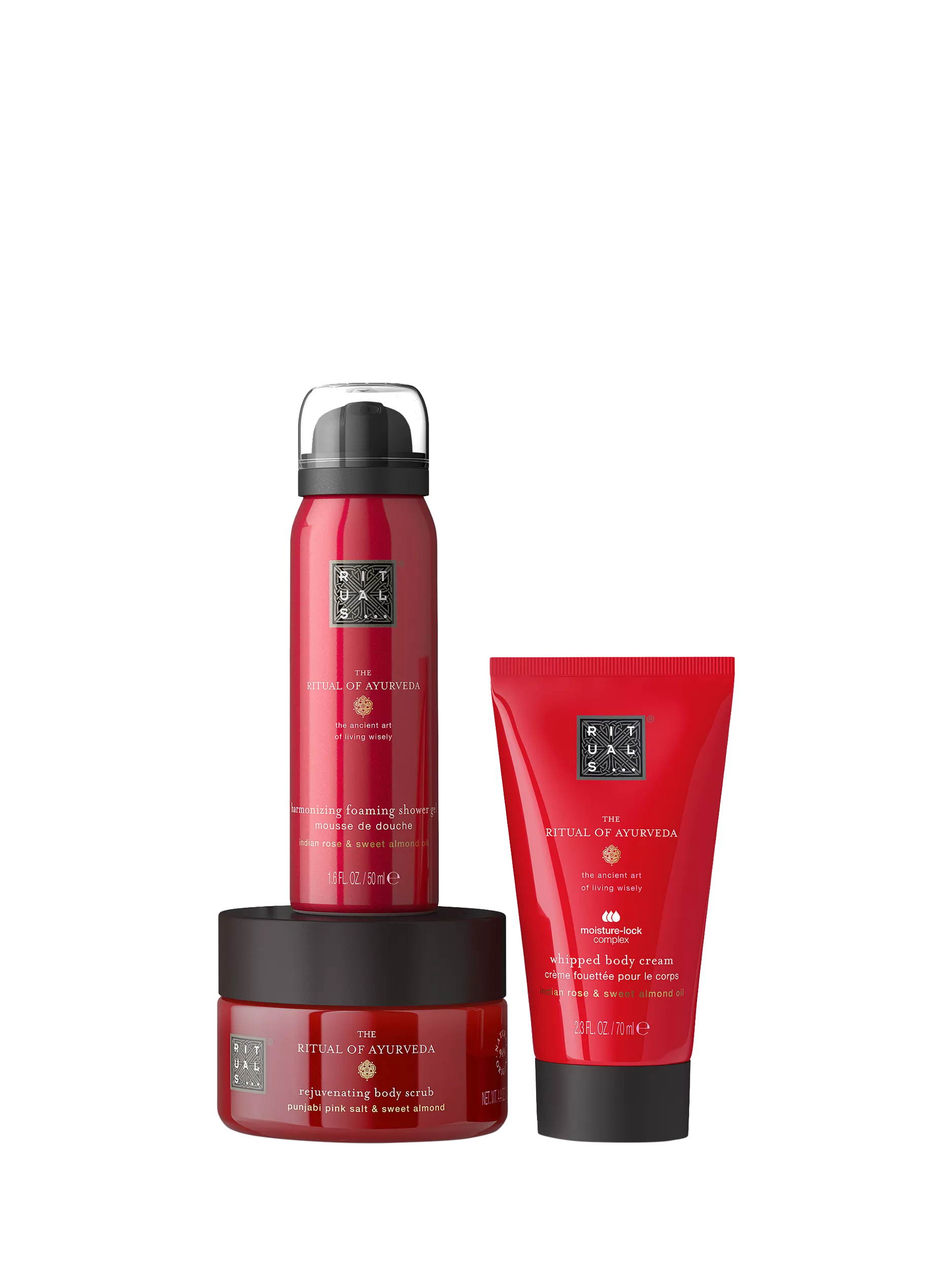 Rituals Ayurveda trial bodycare gift set, imported from the UK