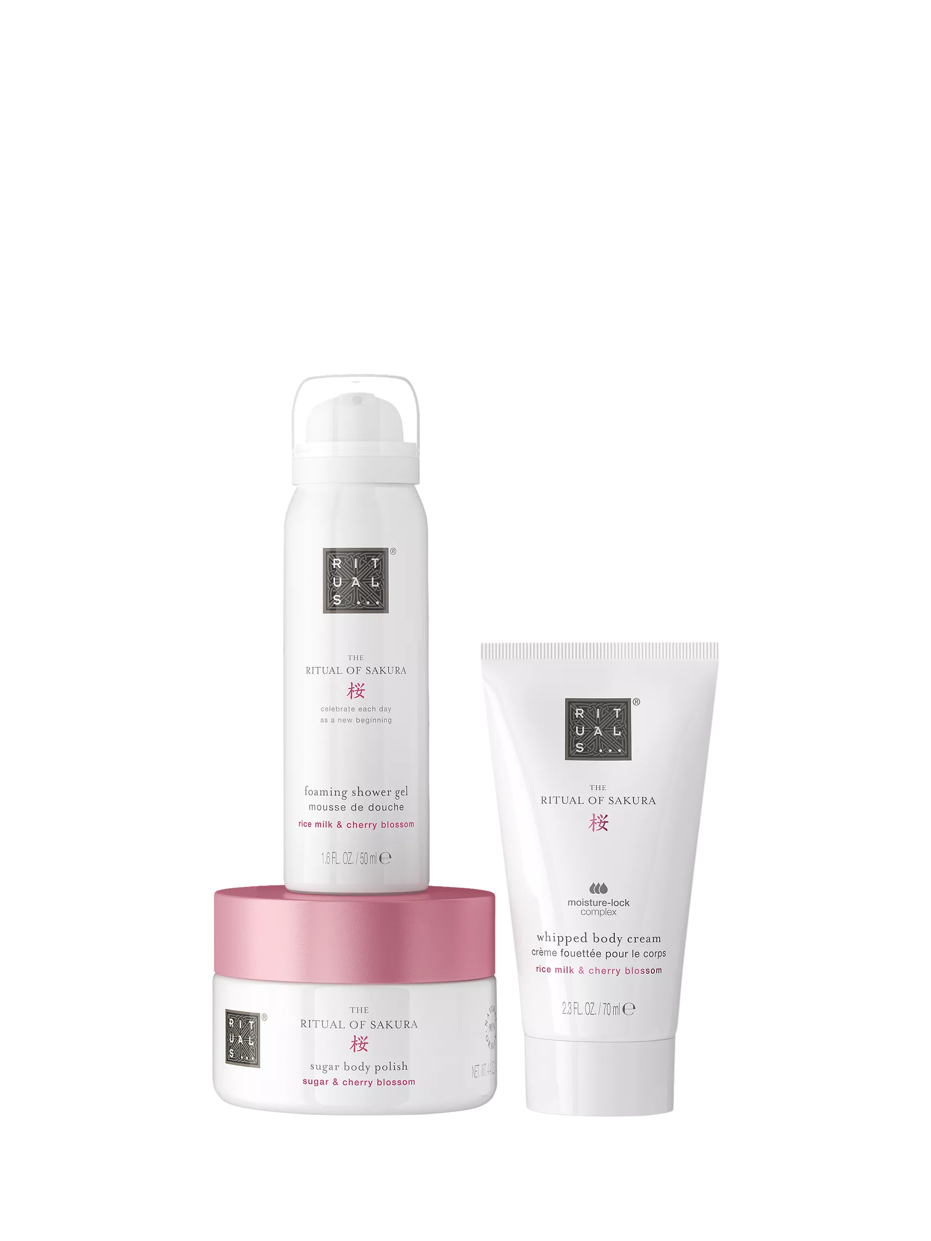 Rituals Sakura trial bodycare gift set with cherry blossom - British product