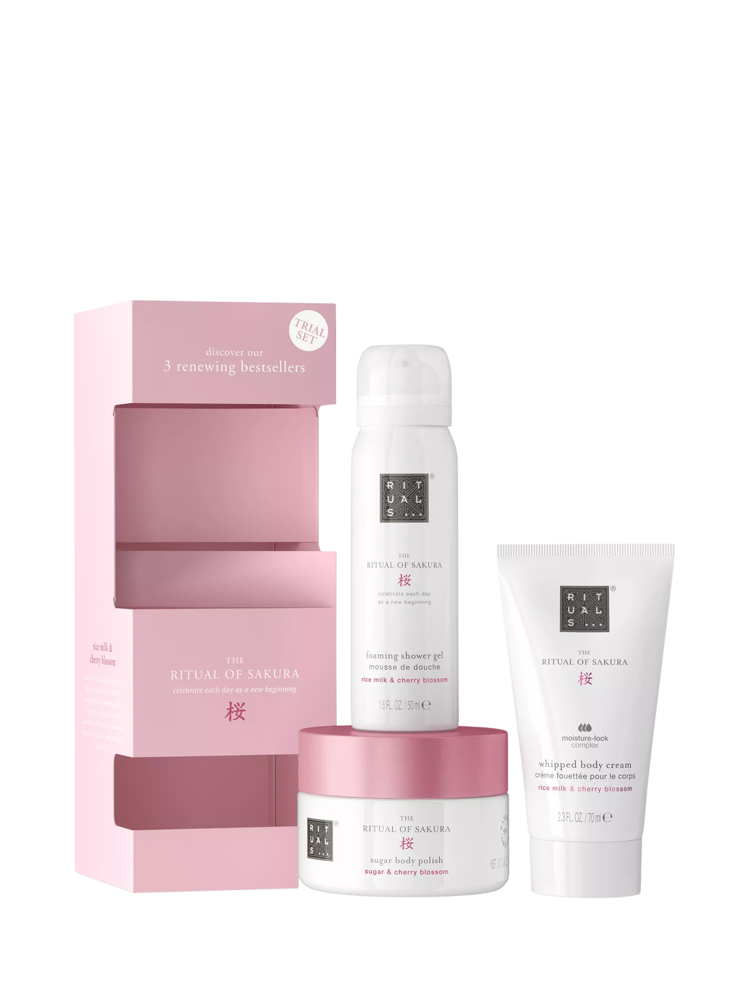 Rituals Sakura trial bodycare gift set with cherry blossom - British product