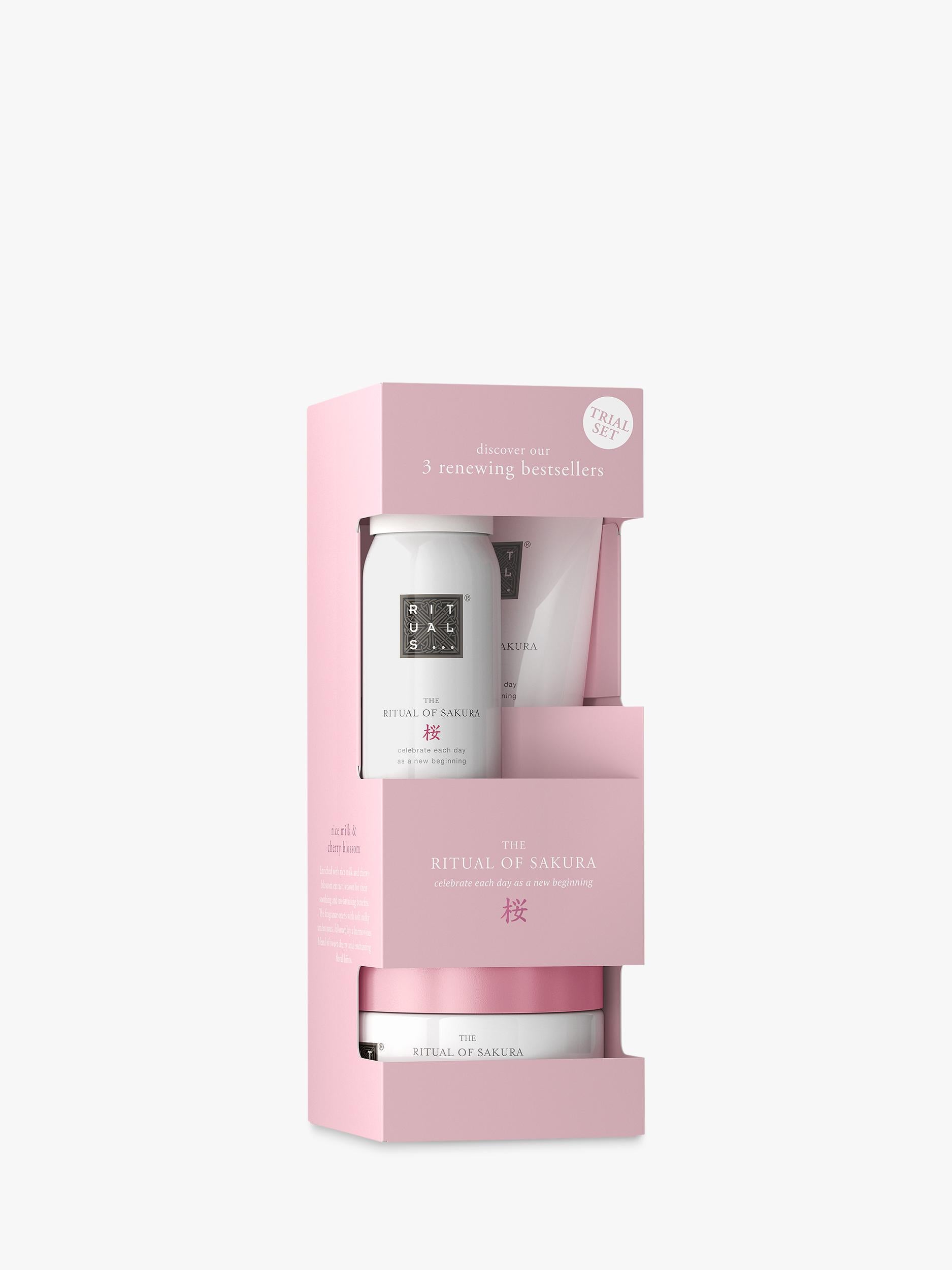 Rituals Sakura trial bodycare gift set with cherry blossom - British product
