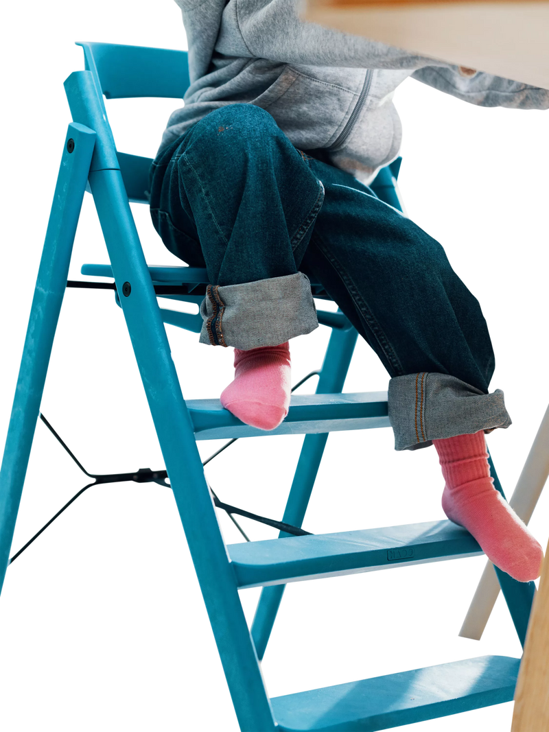KAOS Klapp highchair Swedish Blue, UK version