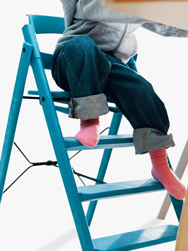 KAOS Klapp highchair Swedish Blue, UK version
