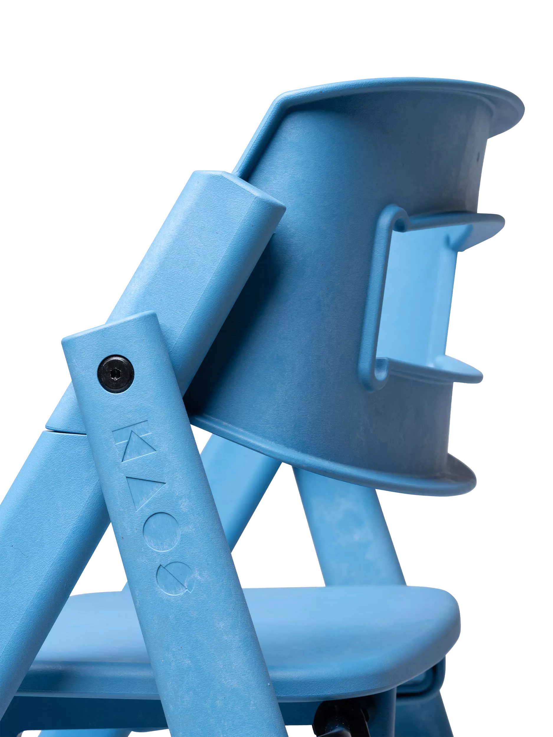 KAOS Klapp highchair Swedish Blue, UK version