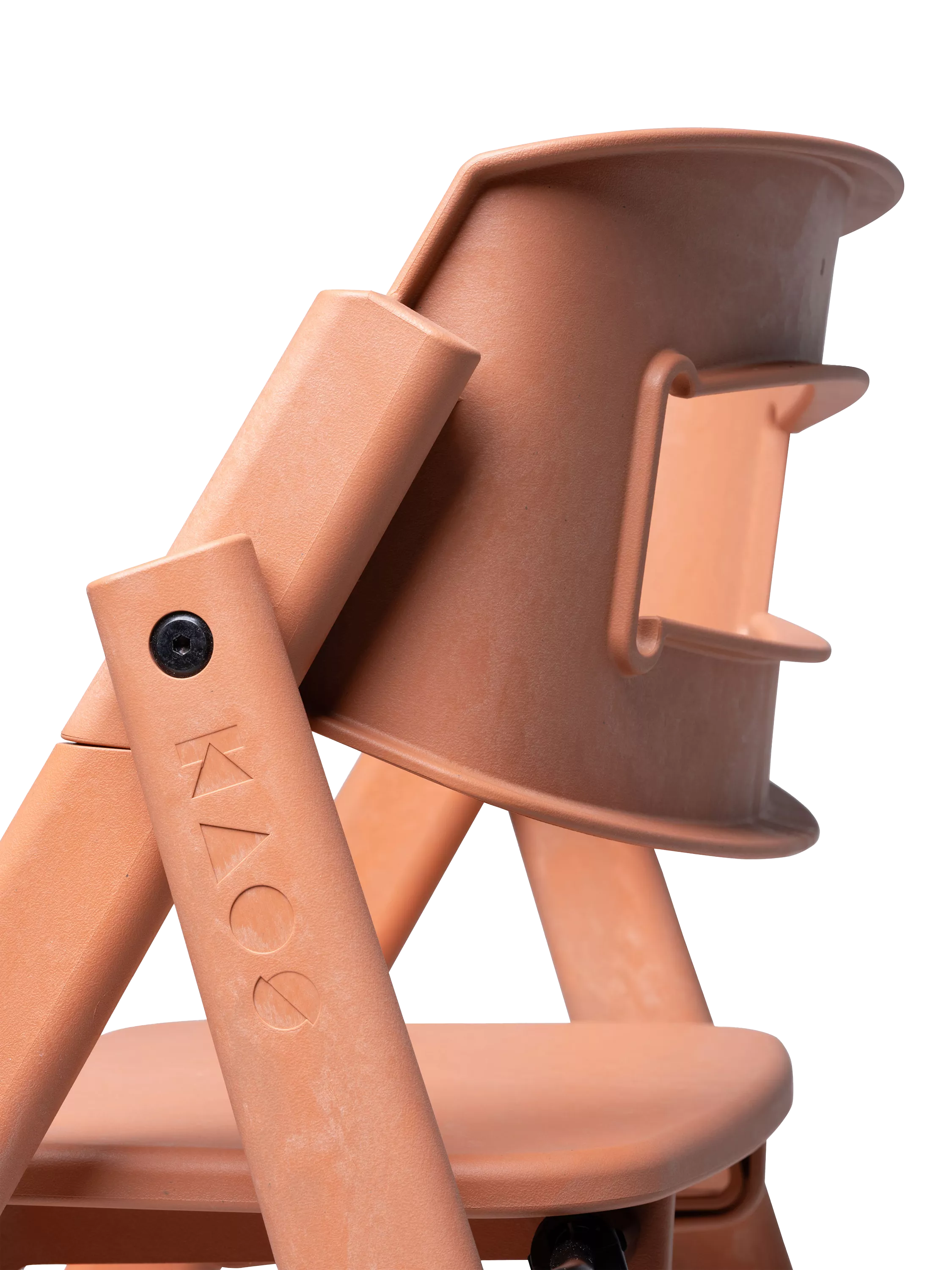 KAOS Klapp highchair terracotta pink (British brand)
