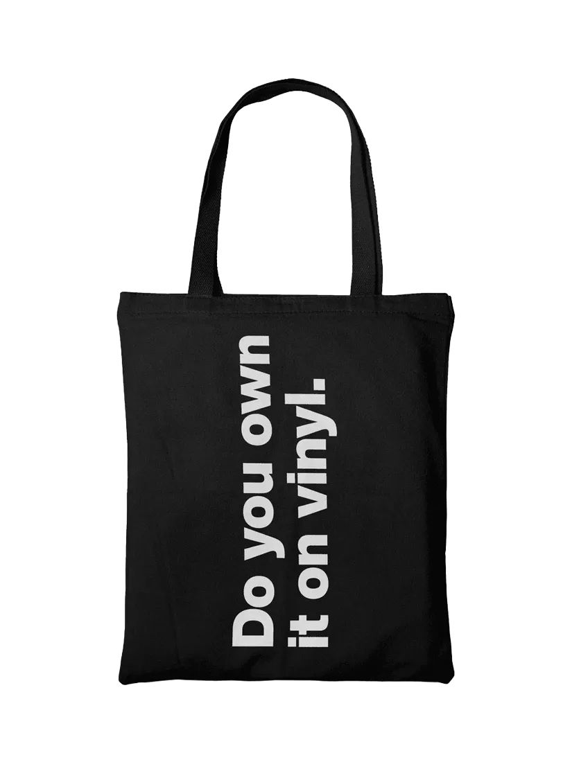 Rough Trade tote bag black/multi, UK version