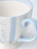 John Lewis mug wiggle stripe blue 380ml (British brand)