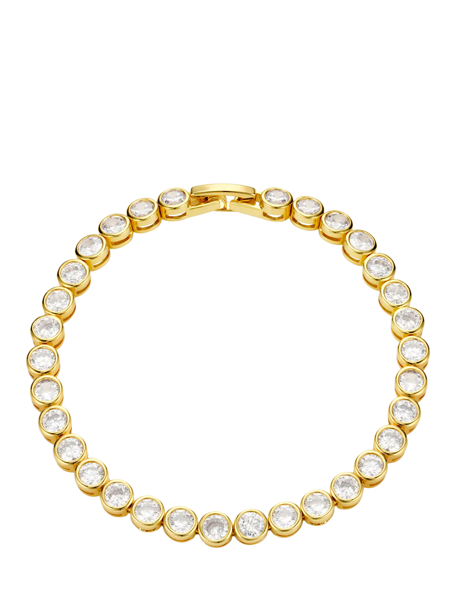 Orelia LUXE waterproof tennis bracelet 17cm gold - British product