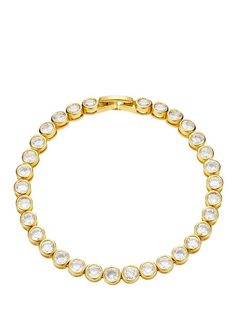 Orelia LUXE waterproof tennis bracelet 17cm gold - British product
