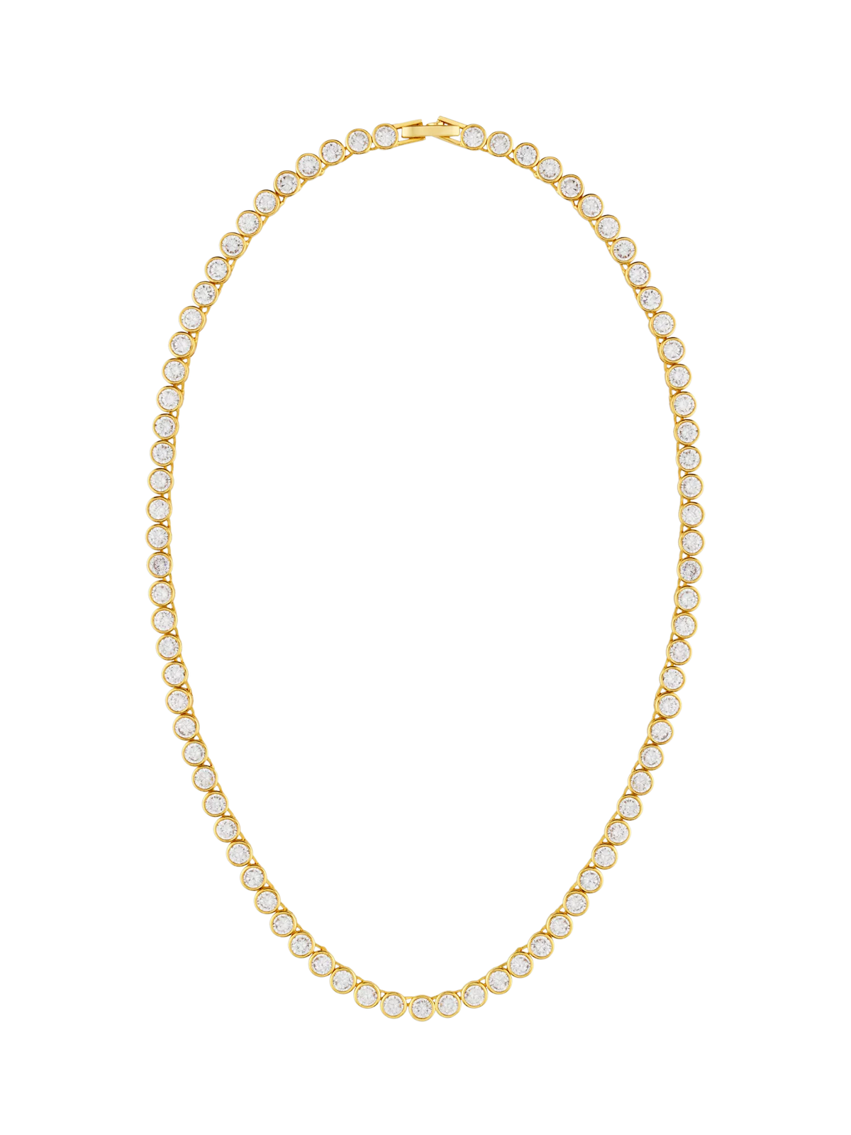 Orelia tennis necklace pale gold 40.5cm (British brand)