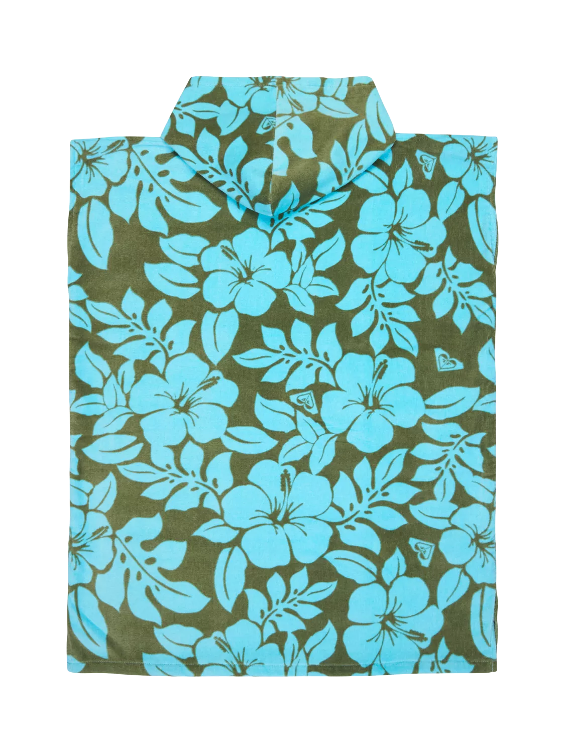 Roxy kids hooded beach towel in oil green (British brand)