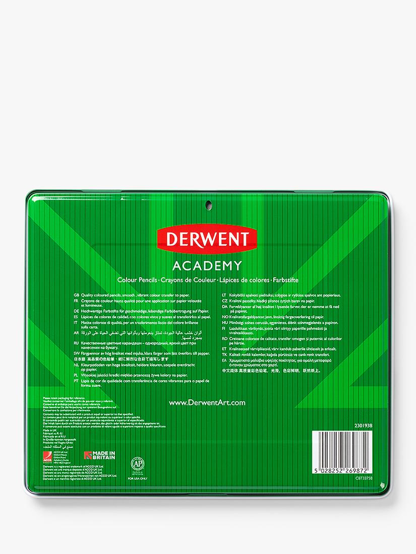 Derwent Academy colour pencils tin of 24, imported from the UK