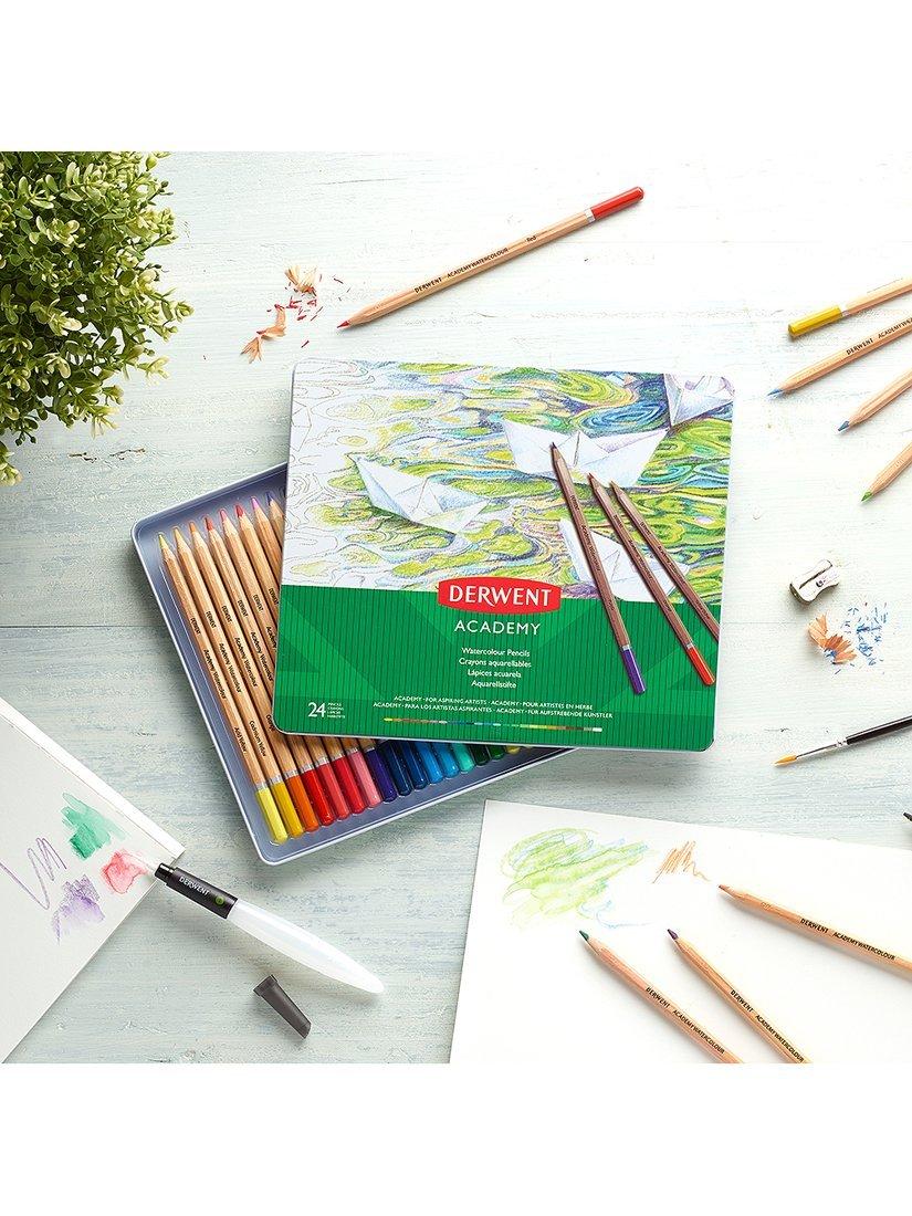 Derwent Academy watercolour pencils tin of 24, UK version