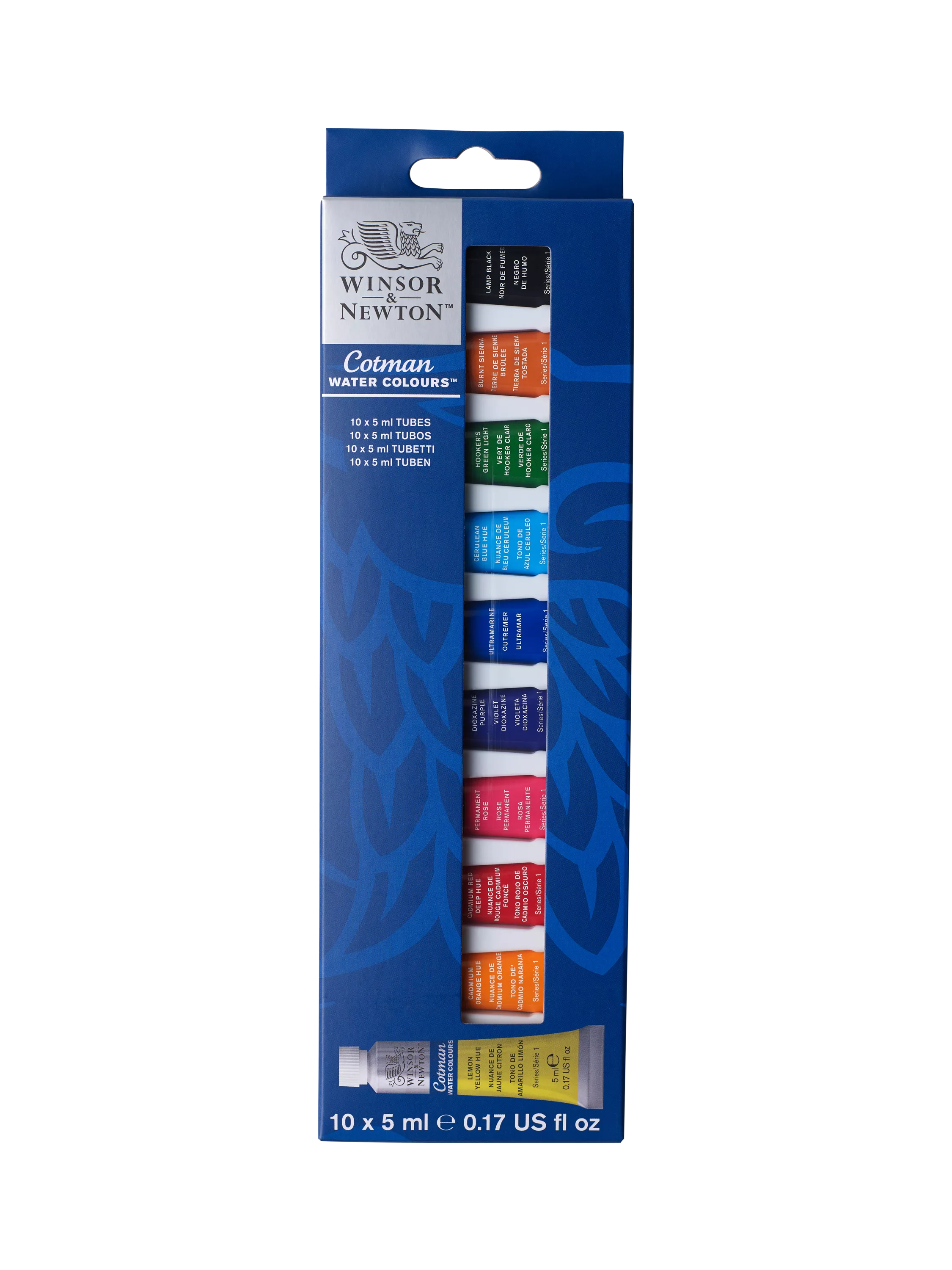 Winsor & Newton Cotman essential watercolour set 10x5ml, UK version