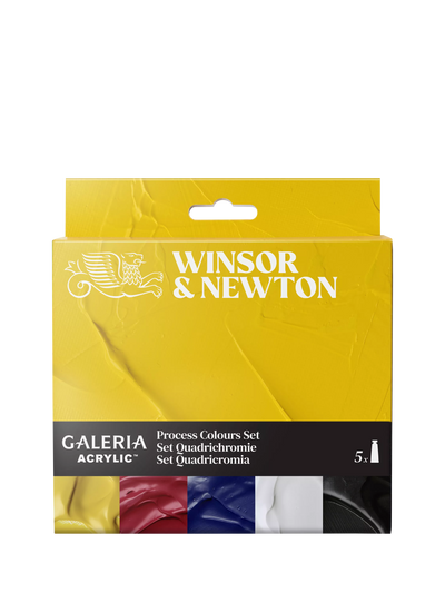 John Lewis Winsor & Newton Galeria Acrylic Paint Process Set, 5 x 60ml- Buy online at McGrocer