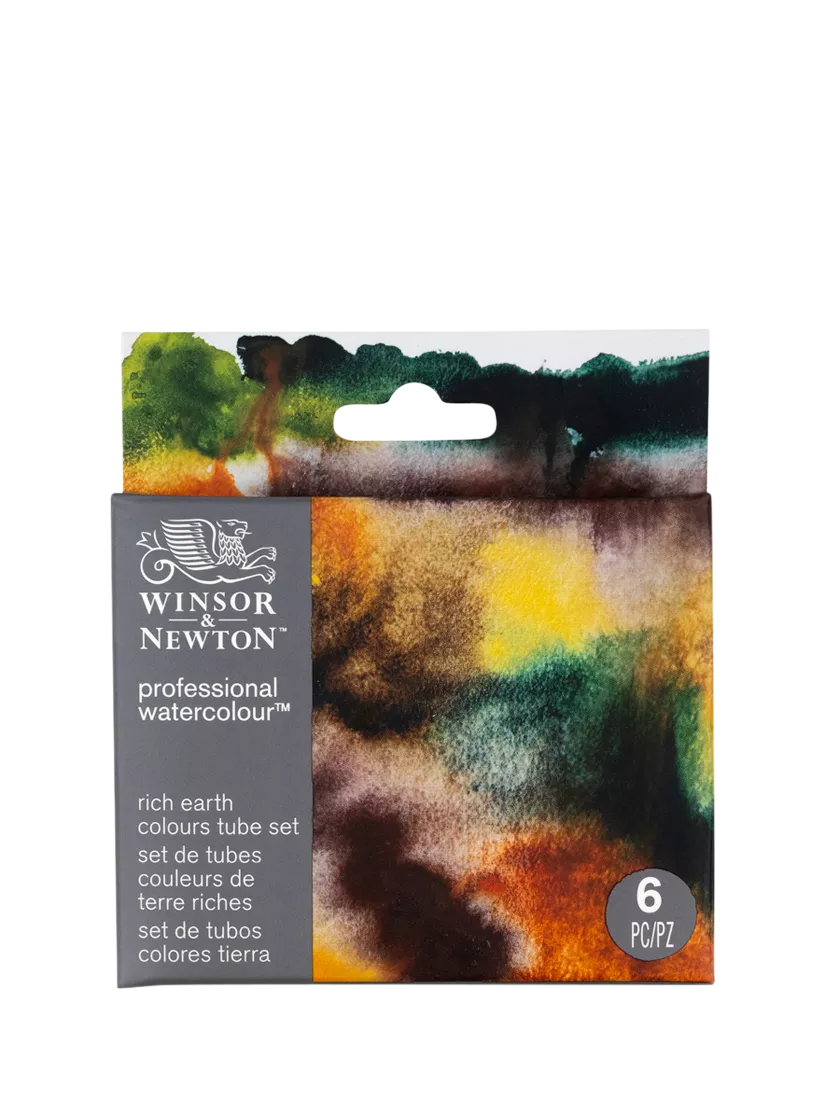 Winsor Newton Rich Earth watercolour set of 6, imported from the UK