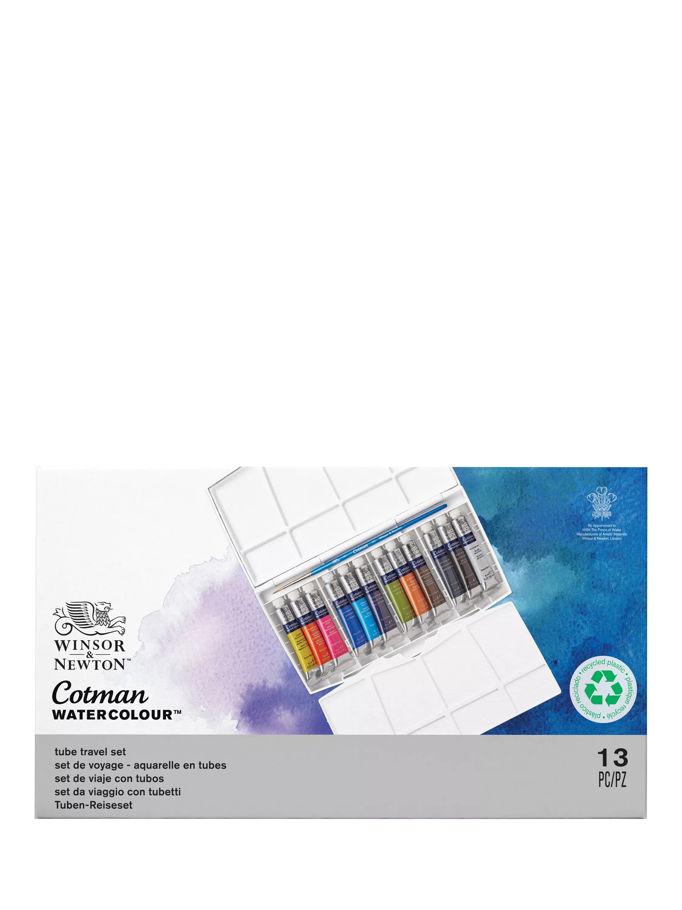 Winsor & Newton Cotman watercolour tube travel set 13 pieces (British brand)