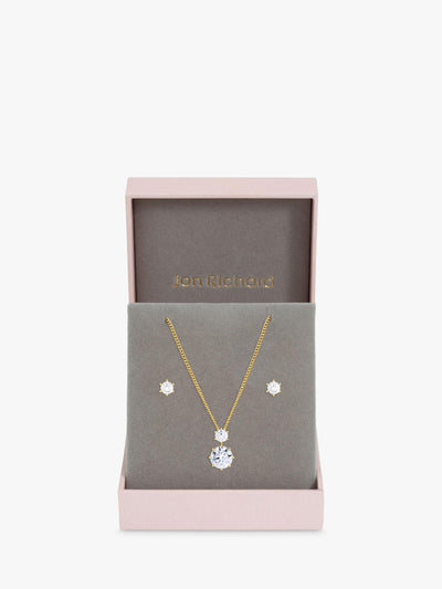 John Lewis Jon Richard Boucles d'oreilles pendantes rondes en plaqué or et zircone cubique - Acheter en ligne sur McGrocer