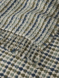 John Lewis wool throw in blue and green check - British product