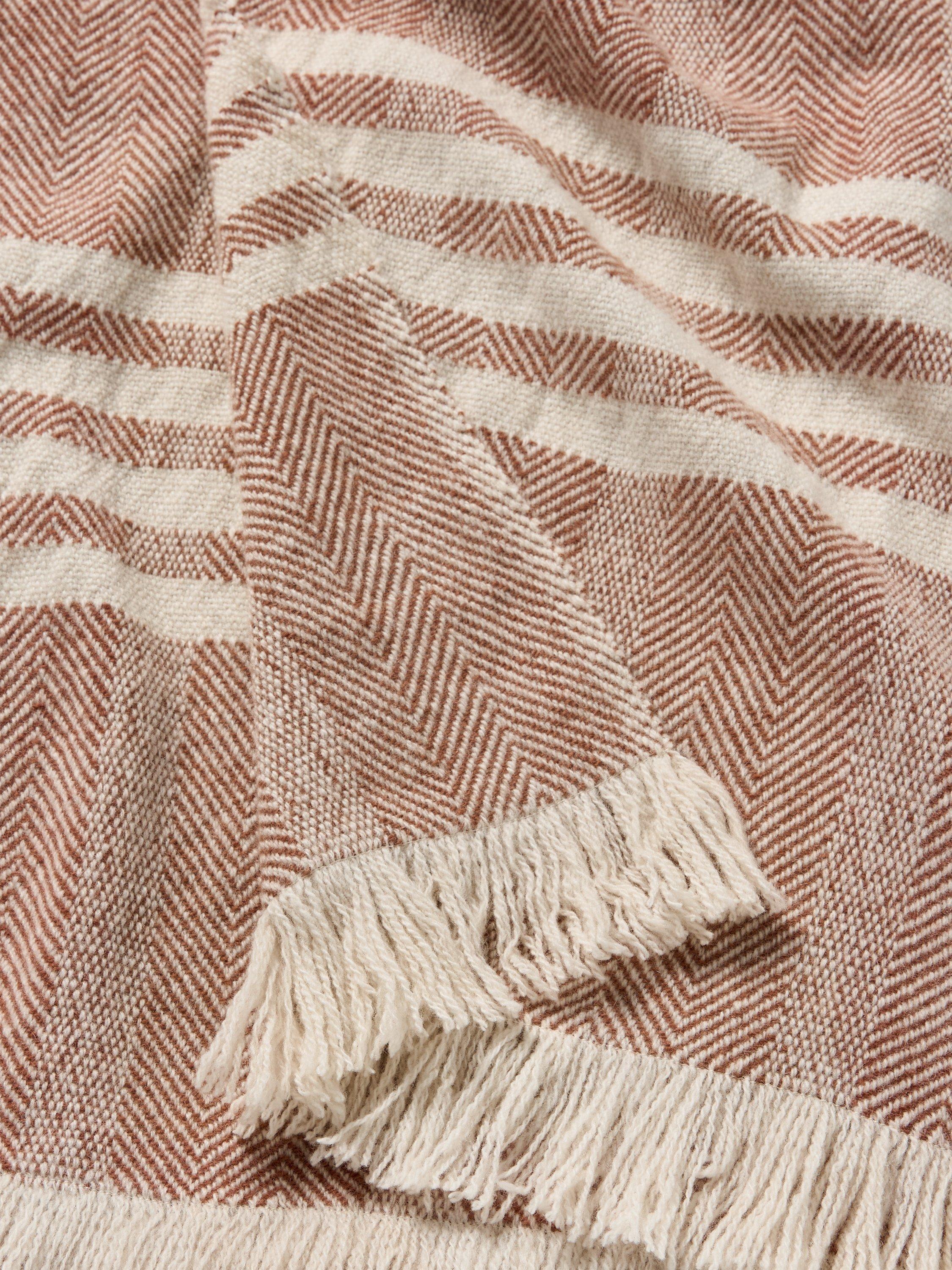 John Lewis herringbone woven wool throw 190x140cm, imported from the UK