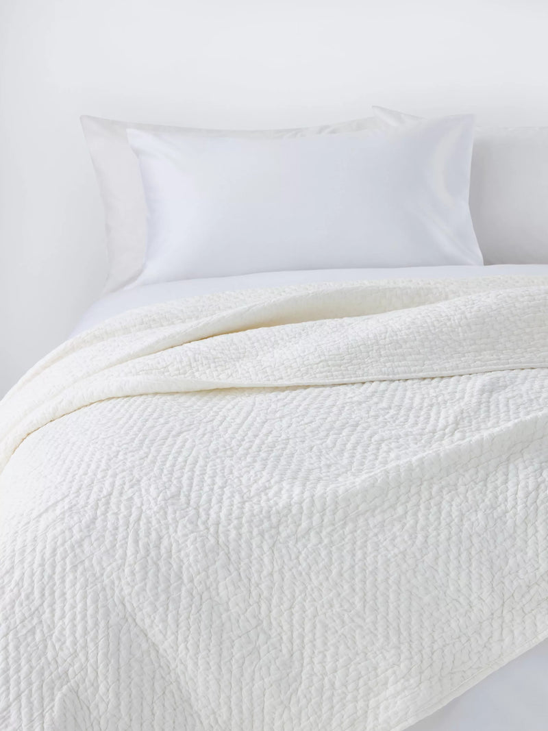 John Lewis Textured Quilted Bedspread King Size