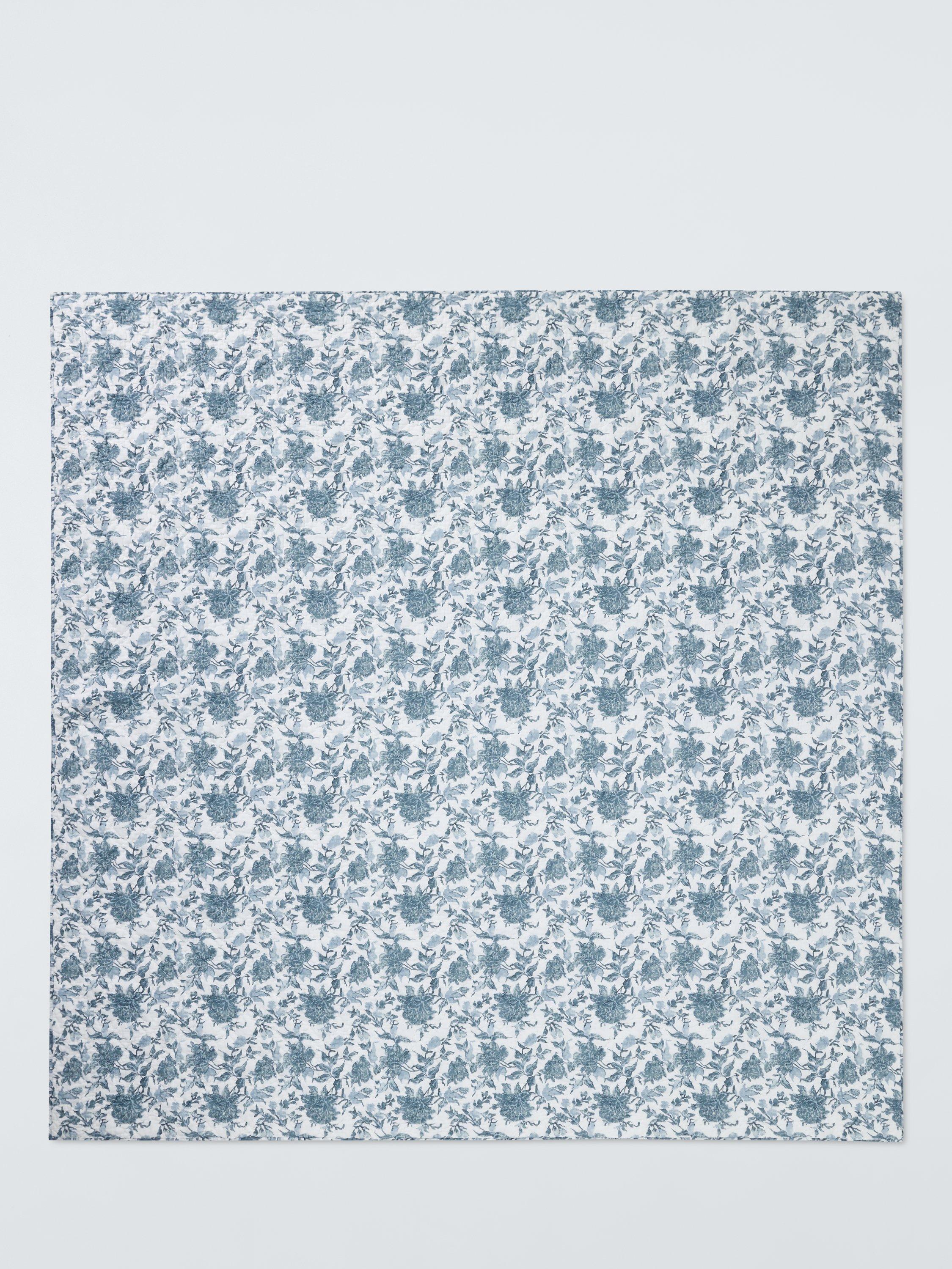 John Lewis blue floral quilt king size (British brand)