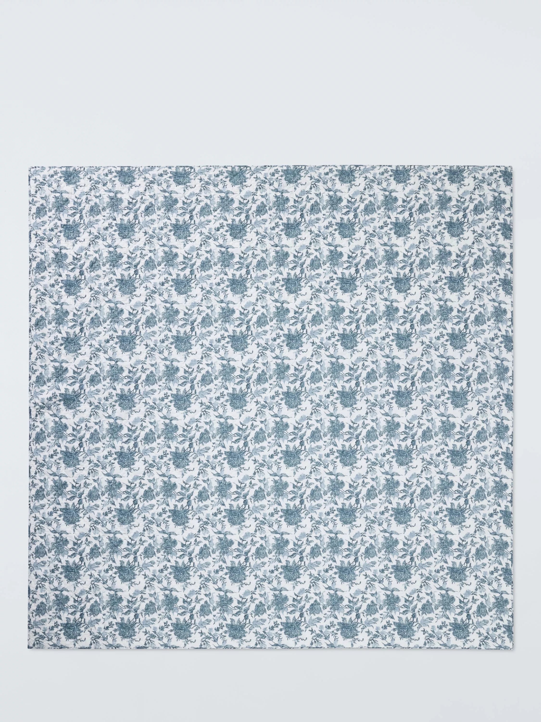John Lewis blue floral quilt king size (British brand)